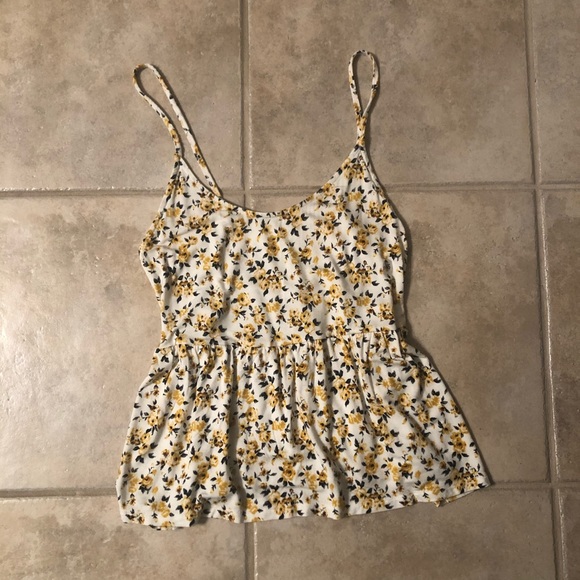 American Eagle Outfitters Tops - American Eagle floral peplum tank top